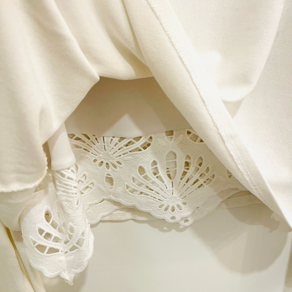 Joseph Ribkoff Silky lined sweater with lace trim - Picture 2 of 9